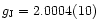 $g_{\rm J}=2.0004(10)$