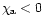 $\chi_{\rm a}<0$