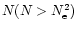$N(N>N^2_{\rm e})$
