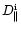 $D^{\rm i}_{\parallel}$