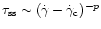 $\tau_{\rm ss}\sim (\dot{\gamma}-\dot{\gamma}_{\rm c})^{-p}$